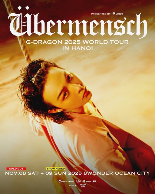 Concert cua G-Dragon tai Viet Nam duoc mo them 1 ngay vi so luong fan dat ve cao. Anh: Ban to chuc