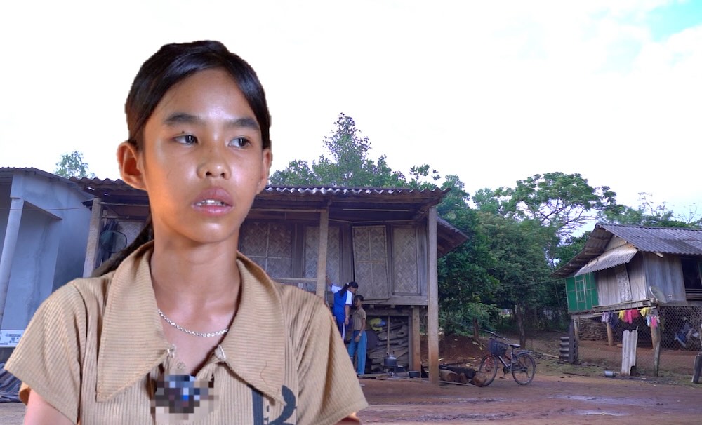 Une lyceenne de 7e annee doit vivre loin de chez elle et choisir de vivre pres de l'ecole pour conserver son reve de trouver l'education. Photo : H. Nguyen