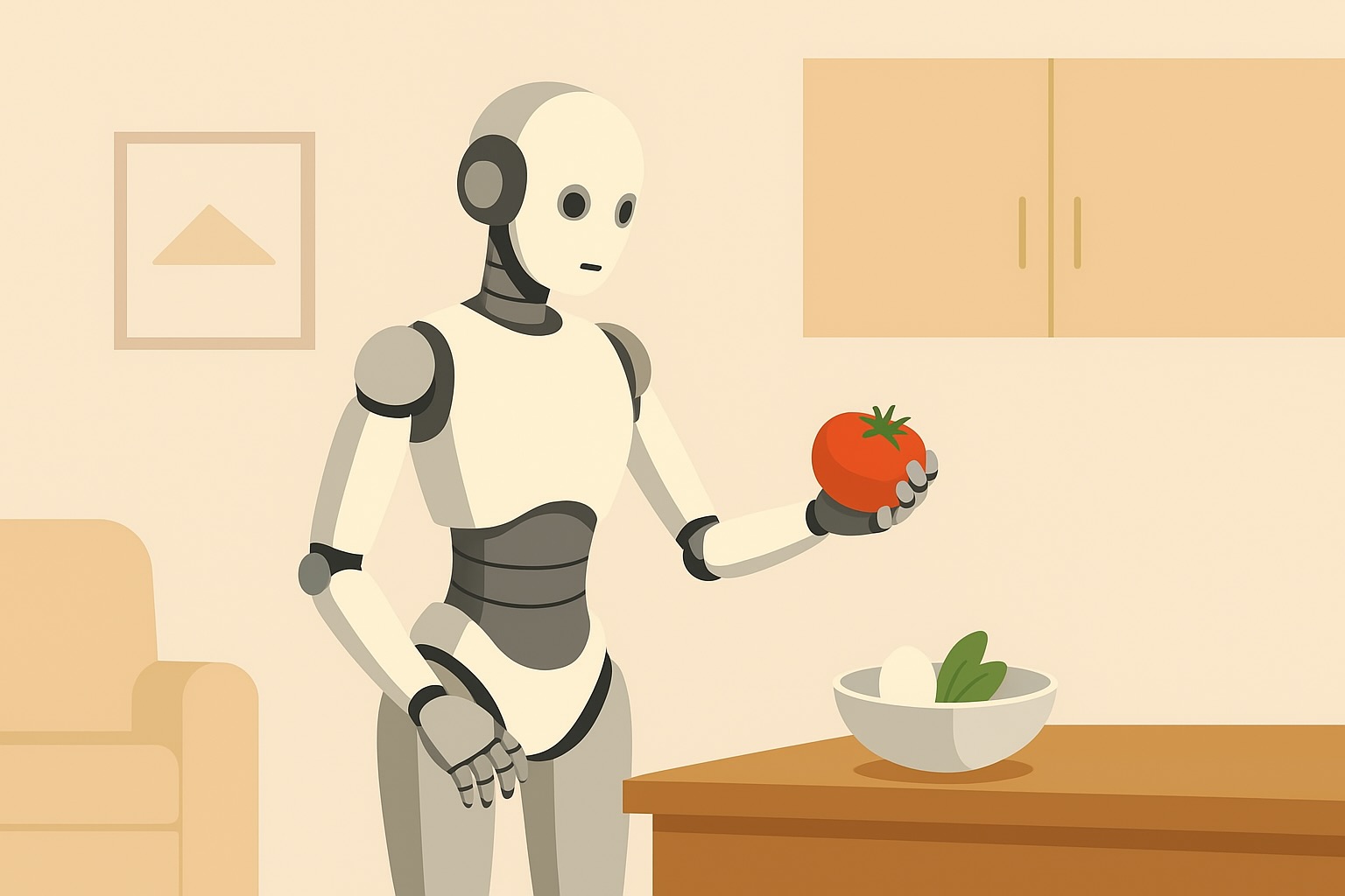 Robot moi cua Figure co the som giup ban lam viec nha. Do hoa: Hao Thien