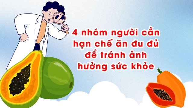 Papaya contains a lot of fiber and enzymes that help digestion. Graphic photo: Huong Son