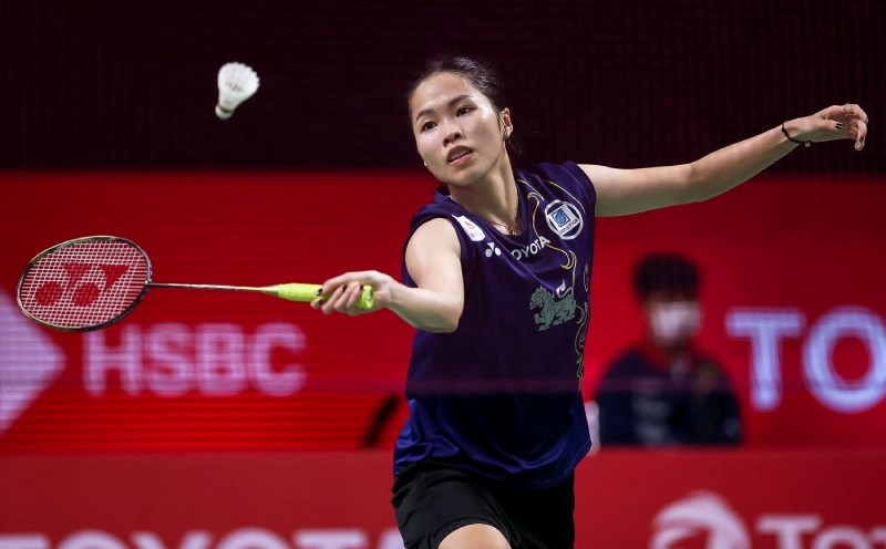 El tenista Ratchanok Intanon del badminton tailandes. Foto: Federacion Tailandesa de Badminton
