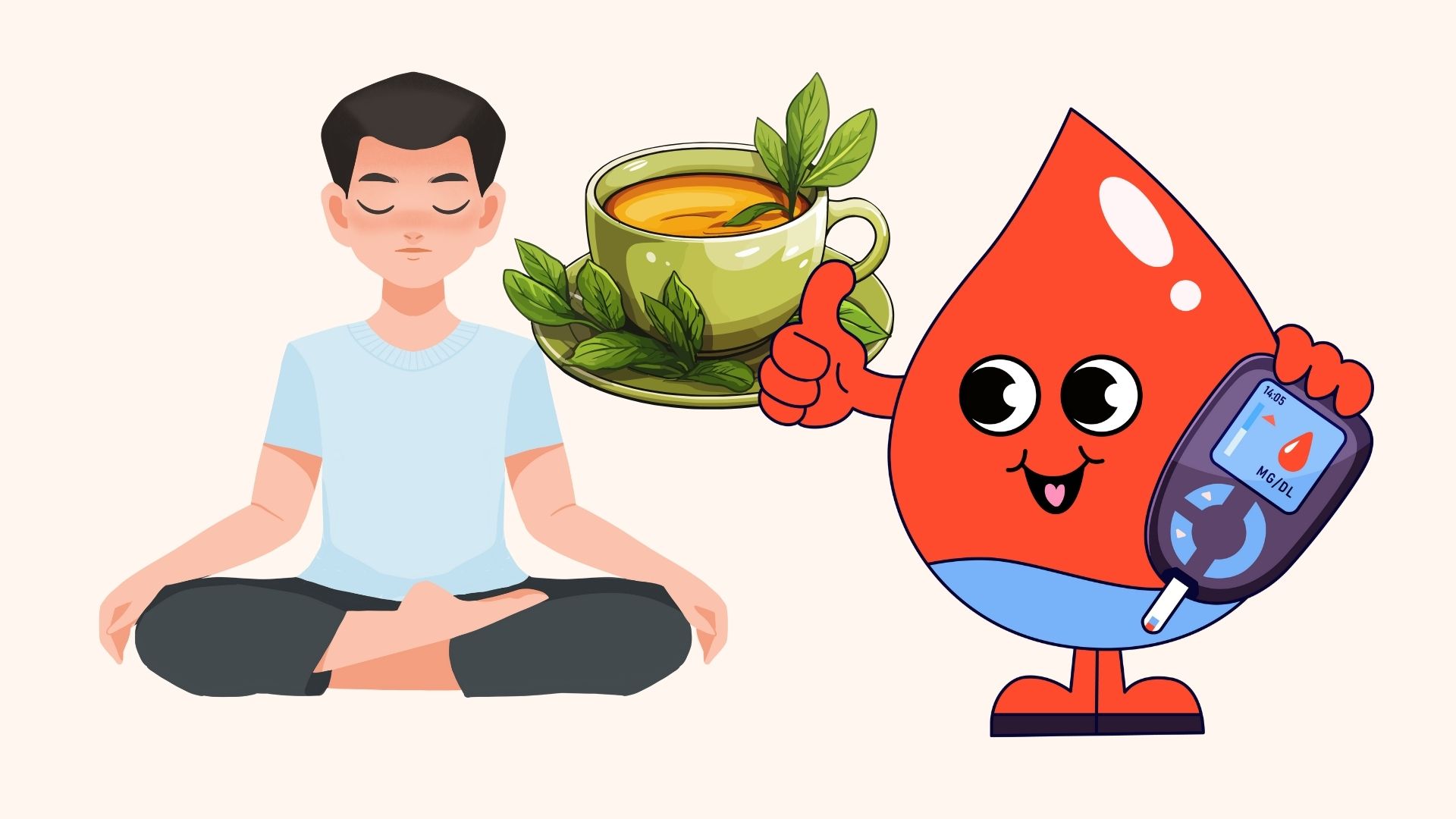 Things to do before lunch to avoid increasing blood sugar. Graphics: Linh Dan