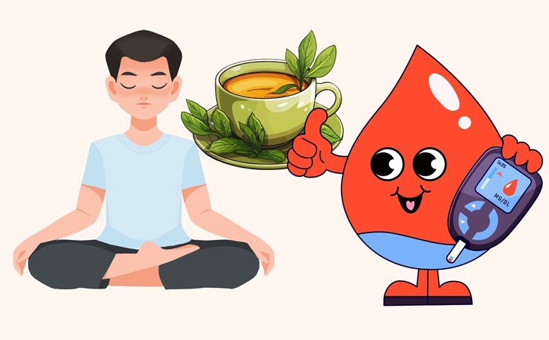 Things to do before lunch to avoid increasing blood sugar. Graphics: Linh Dan