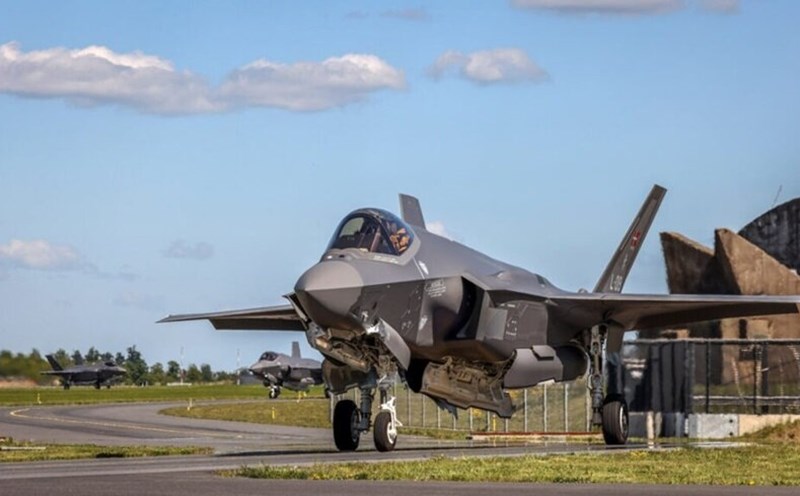 A Danish F-35A fighter at Skrydstrup Air Force Base. Photo: Danish Ministry of National Defense
