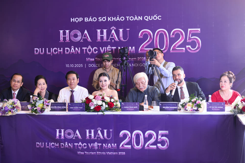 Ban giam khao cuoc thi Hoa hau Du lich Dan toc Viet Nam 2025 se lua chon nhung thi sinh xuat sac nhat de tranh tai dem chung ket. Anh: Ban to chuc 