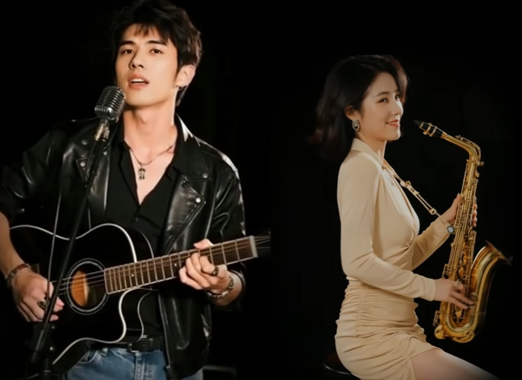 The song "Say a life for you" was originally sung by "singer" AI. Photo from video