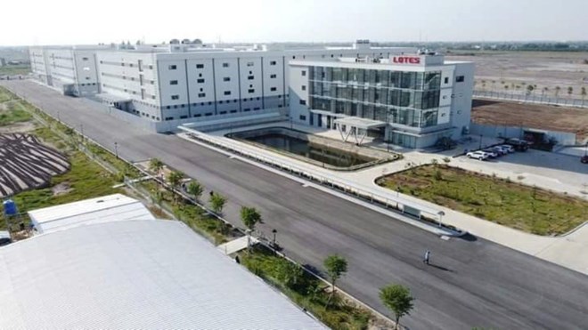 A corner of Lien Ha Thai Industrial Park (Hung Yen province) seen from above. Photo: Nam Hong