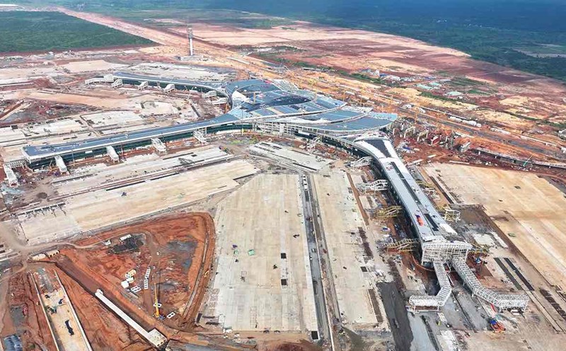 Overview of package 5.10 for the construction of Long Thanh airport passenger terminal. Photo: HAC