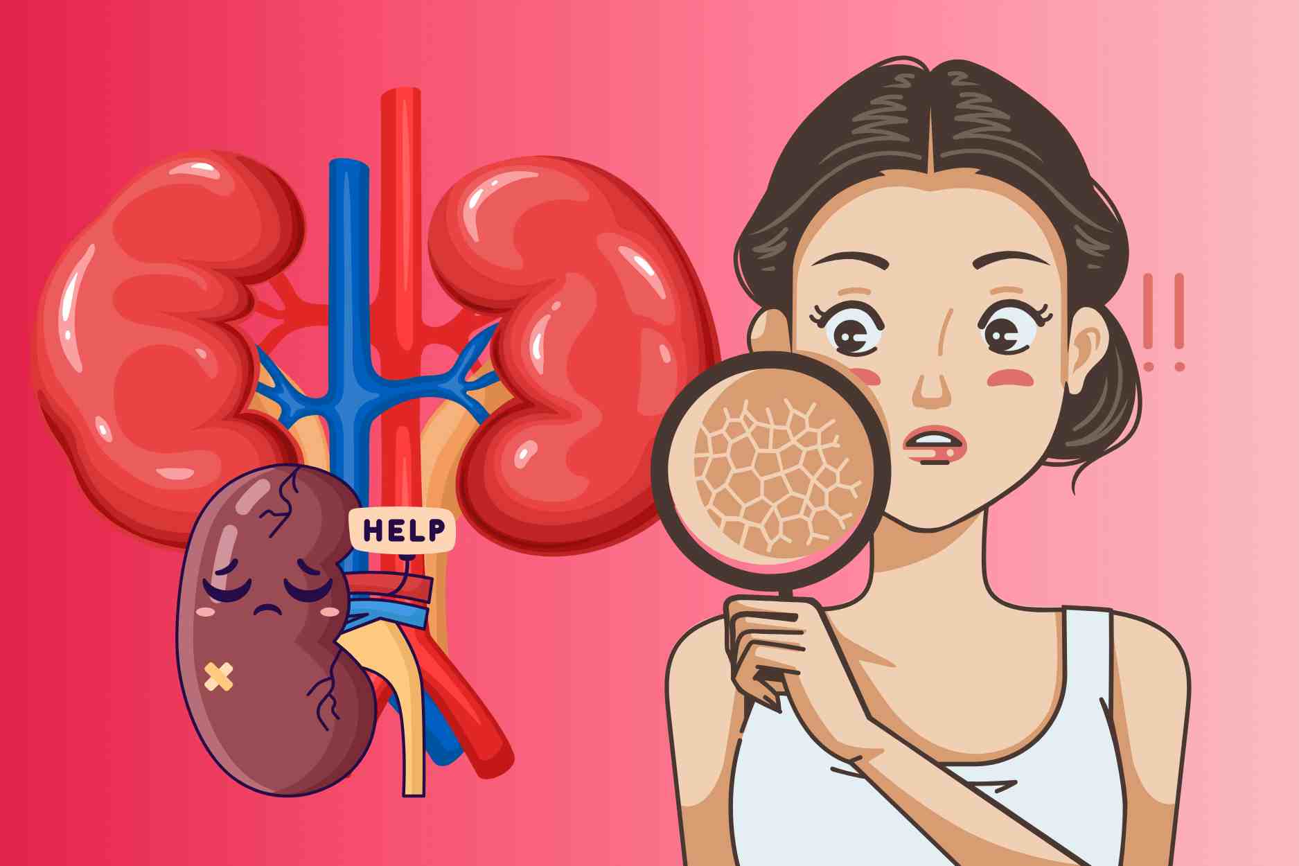 Early recognition of weak kidneys through 5 small changes on the face