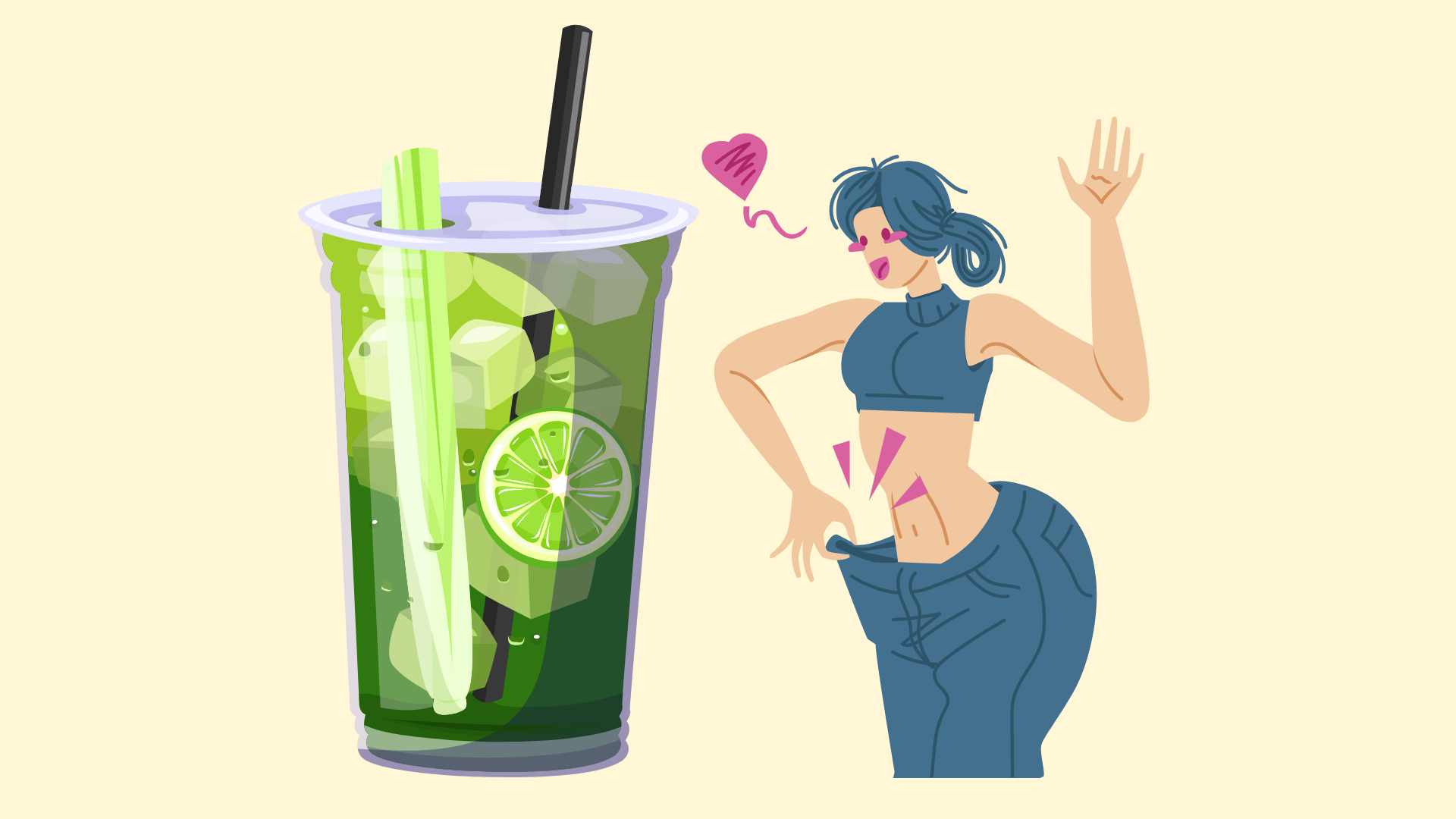 셀러리 주스는 빠른 체중 감량을 지원합니다. 그래픽 이미지: 호앙록