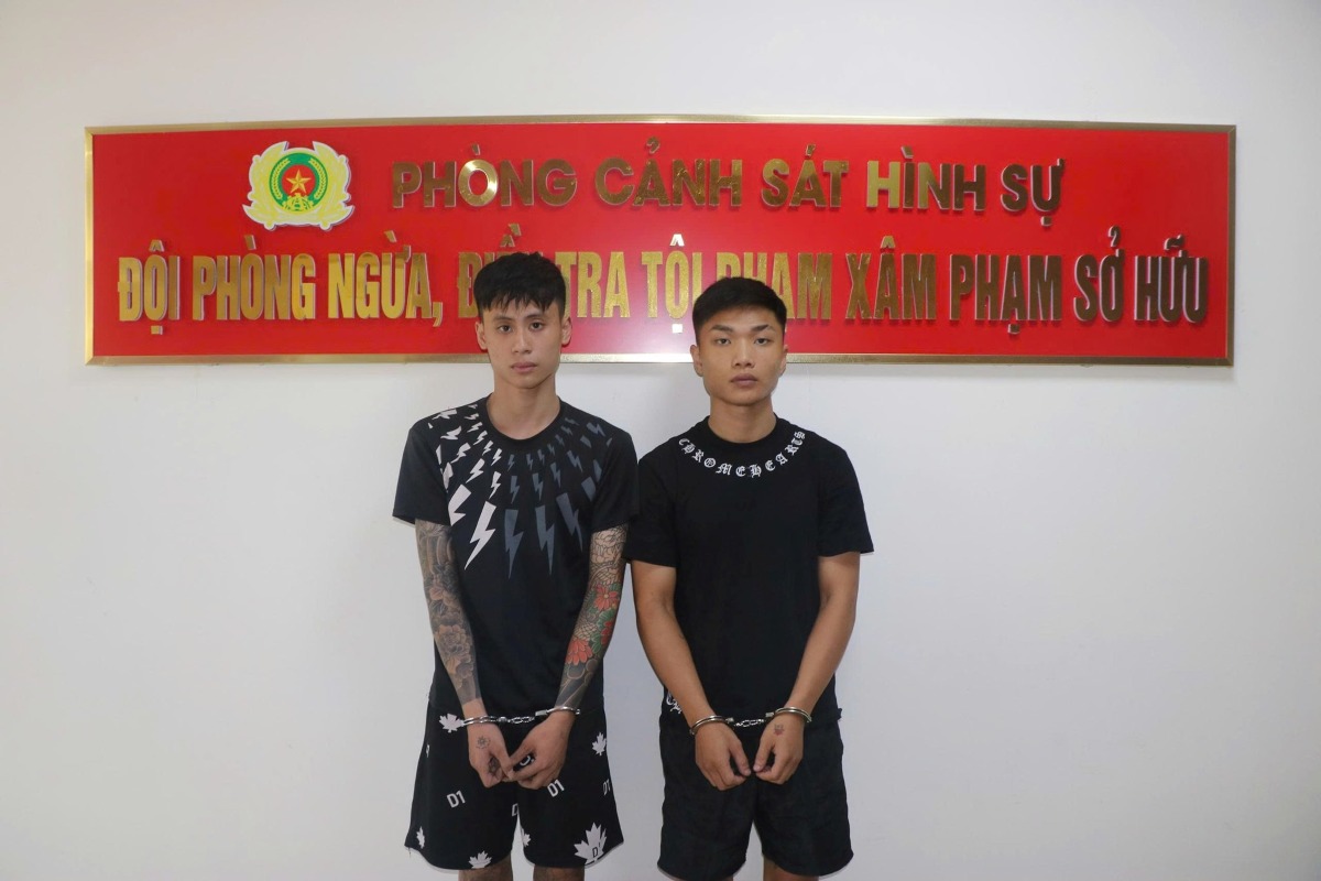 Đối tượng Trường và Hiệp. Ảnh: Công an Hải Phòng 