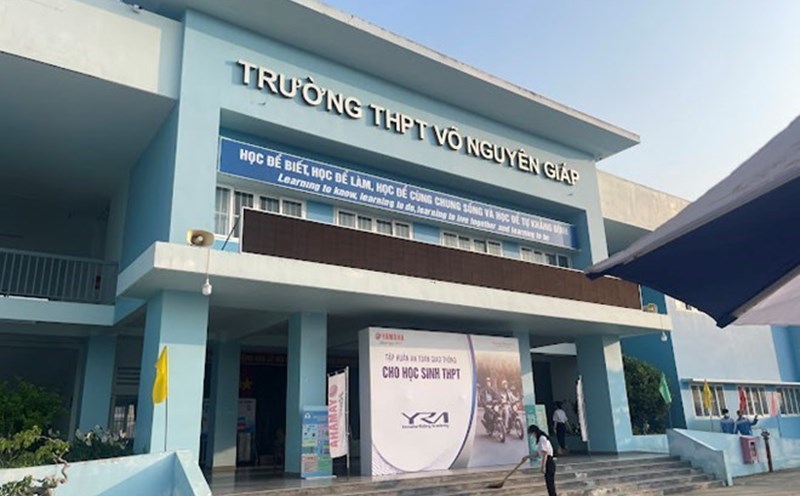 Vo Nguyen Giap High School (Dak Lak province) - where teacher Dang Tang works. Photo: Bao Trung