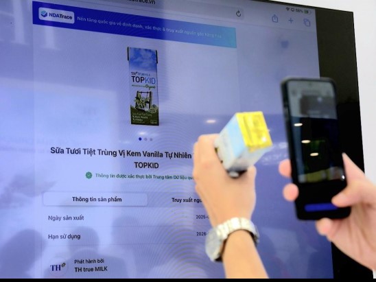 NDAChain rastrea el origen del producto para los productos lacteos frescos. Foto: Ngoc Anh