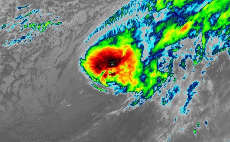 Storm Ha Long became a post-tropical cyclone on October 10, 2025. Photo: Weathernerds.org