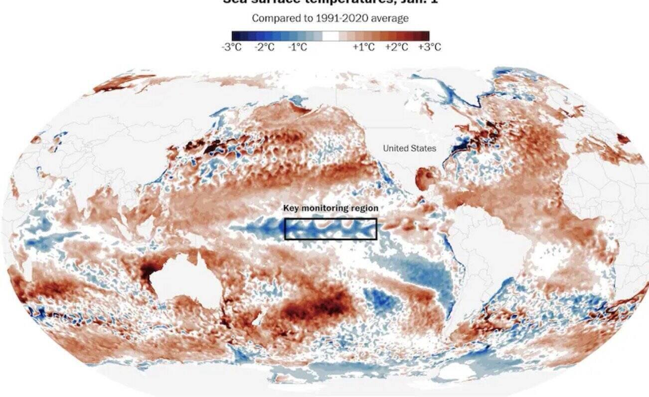 La Nina returns, forecast for the end of the season as well as the weather in Asia will have unpredictable fluctuations. Photo: NOAA