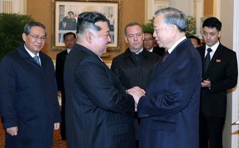 General Secretary To Lam and North Korean President Kim Jong Un. Photo: VNA