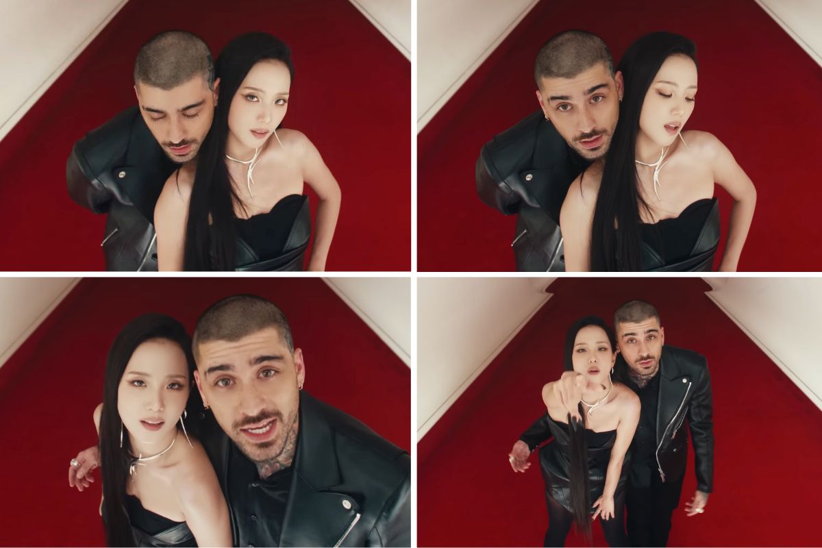Jisoo va Zayn Malik khoa nhan sac trong MV “Eyes Closed”. Anh: cat tu MV