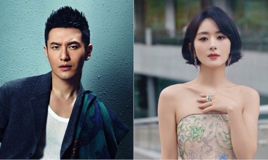 Triệu Lệ Dĩnh và Huỳnh Hiểu Minh. Ảnh: VieON.