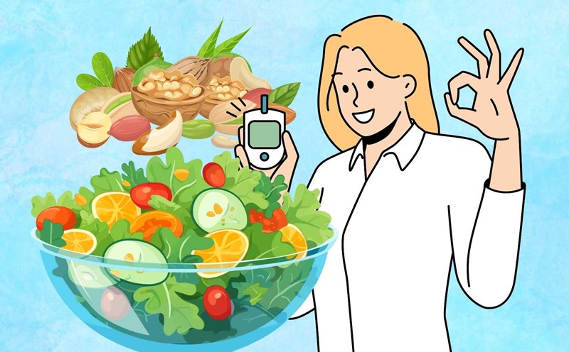 Tips for choosing snacks to help people with diabetes eat well without worrying about increasing blood sugar