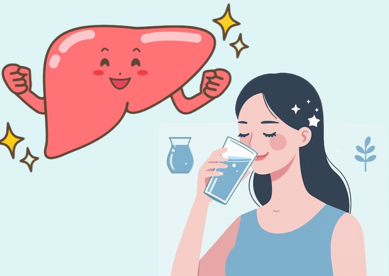 집에서 간 해독하는 간단한 방법. 그래픽: 프엉 타오