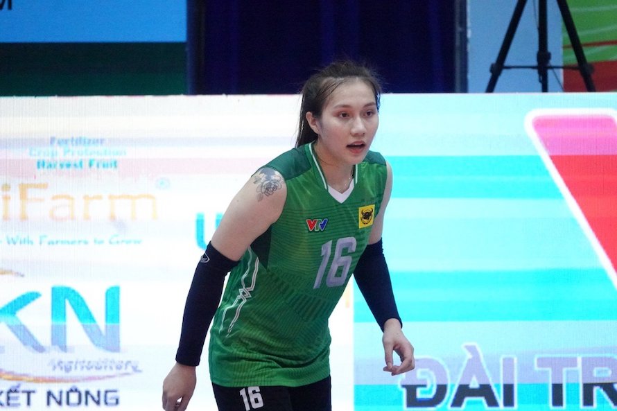 VTV Binh Dien Long An meets Vietinbank in the semi-finals of the 2025 National Volleyball Championship. Photo: Nguyen Dang