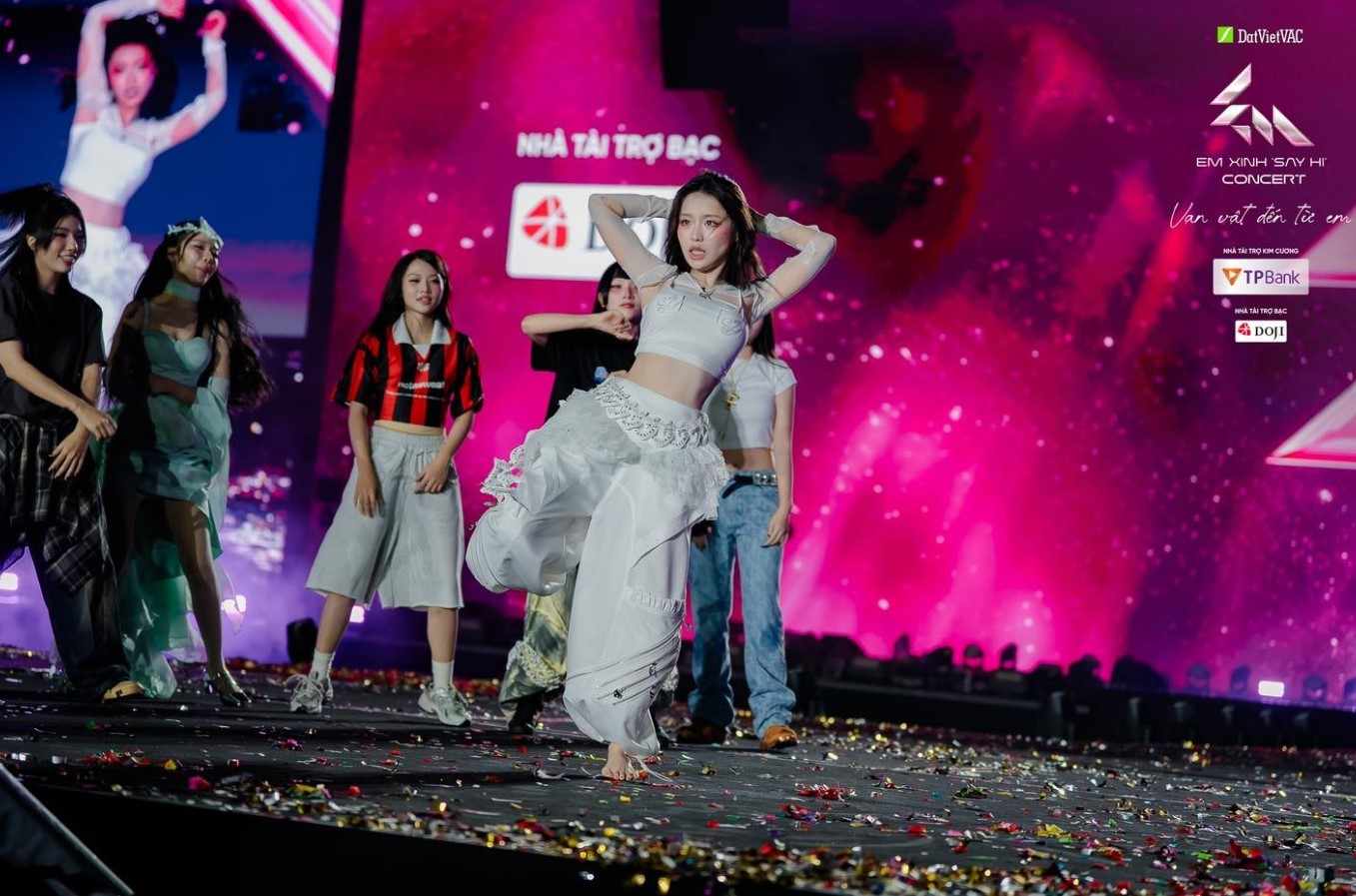 Han Sara chien thang trong phan thi nhay. Anh: BTC