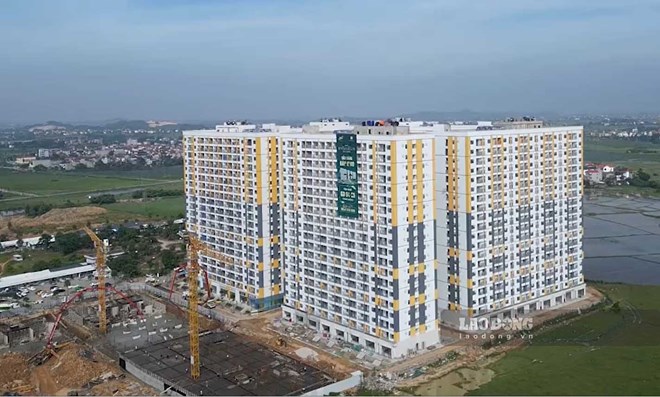 Evergreen social housing project ( Nenh ward, Bac Ninh province), photo taken in September 2024. Photo: Tran Tuan