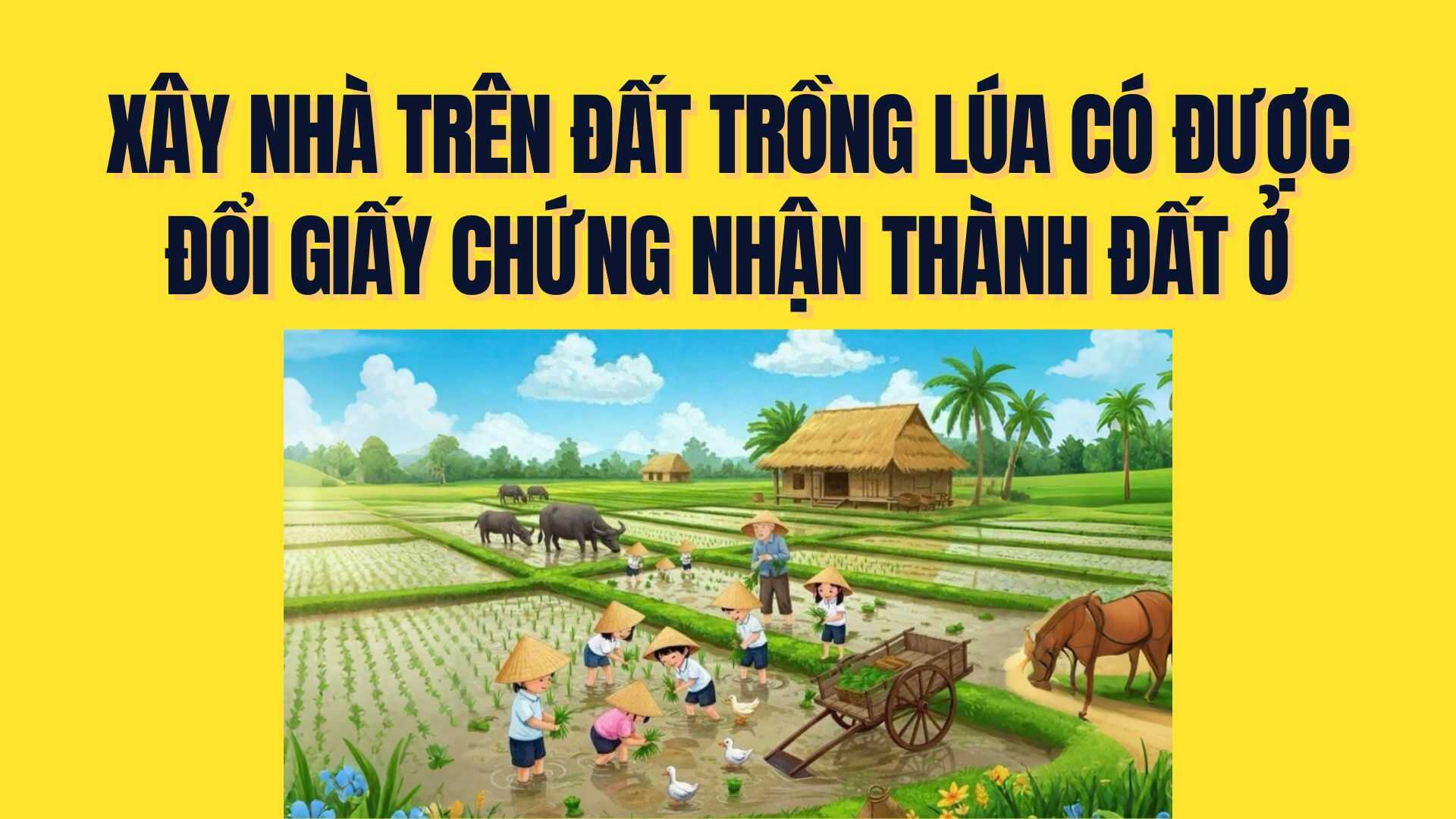논에 집을 지으면 증명서를 주거용 토지(빨간 책)로 변경할 수 있습니까? 그래픽: Tra My