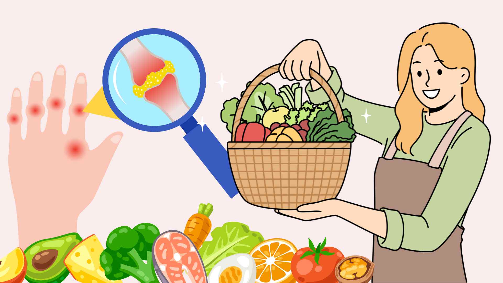 Diet can help stabilize uric acid. Graphics: Ha May