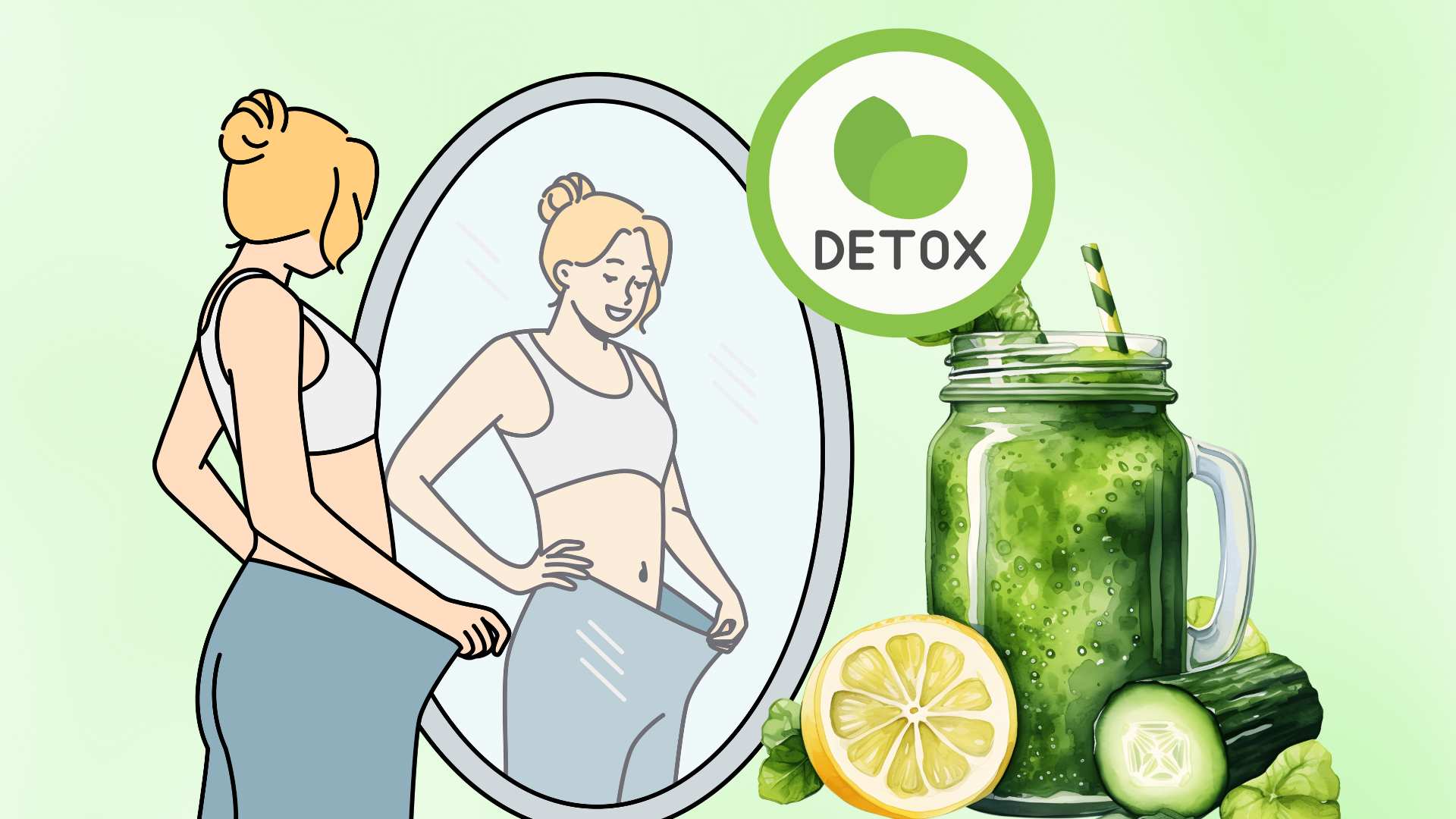 Lose weight quickly in 1 week with simple detox water. Graphic photo: Hoang Loc