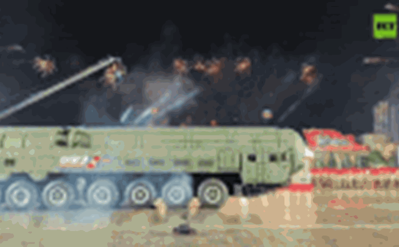 North Korea's Hwasong-20 missile during a parade to celebrate the 80th anniversary of the founding of the DPRK Labor Party. Photo: RT