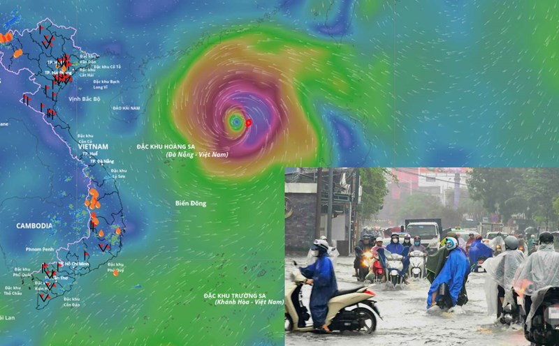 Location of storm No. 11 Matmo at 12:00 on October 4: Vietnam Disaster Monitoring System