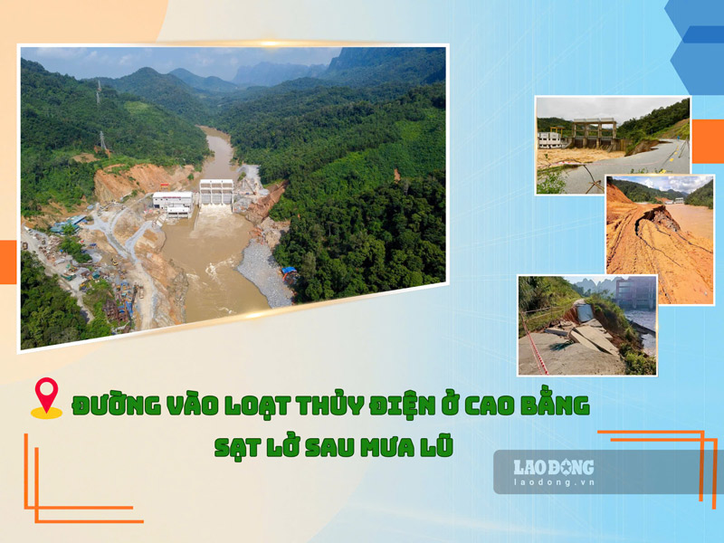 많은 수력 발전소의 진입로가 무너지고 있습니다. 사진: PV 그룹