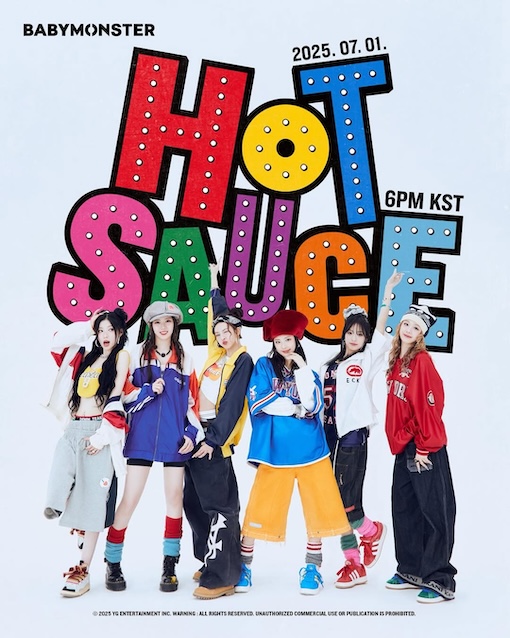 2 san pham am nhac gan day cua Baby Monster thieu vang Rami. Anh: MV We go up/ Hot Sauce. 