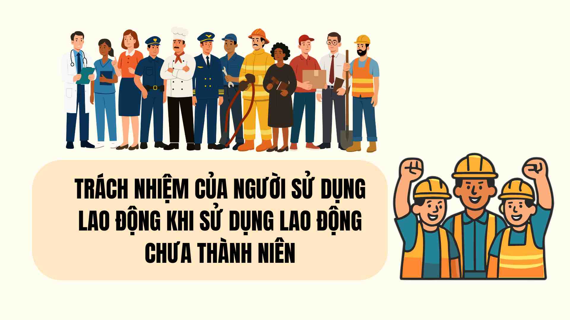 Les employeurs lorsqu'ils embauchent des mineurs doivent se conformer strictement aux reglementations sur l'age le temps de travail les conditions de travail et la securite professionnelle... Illustration : Huyen Trang