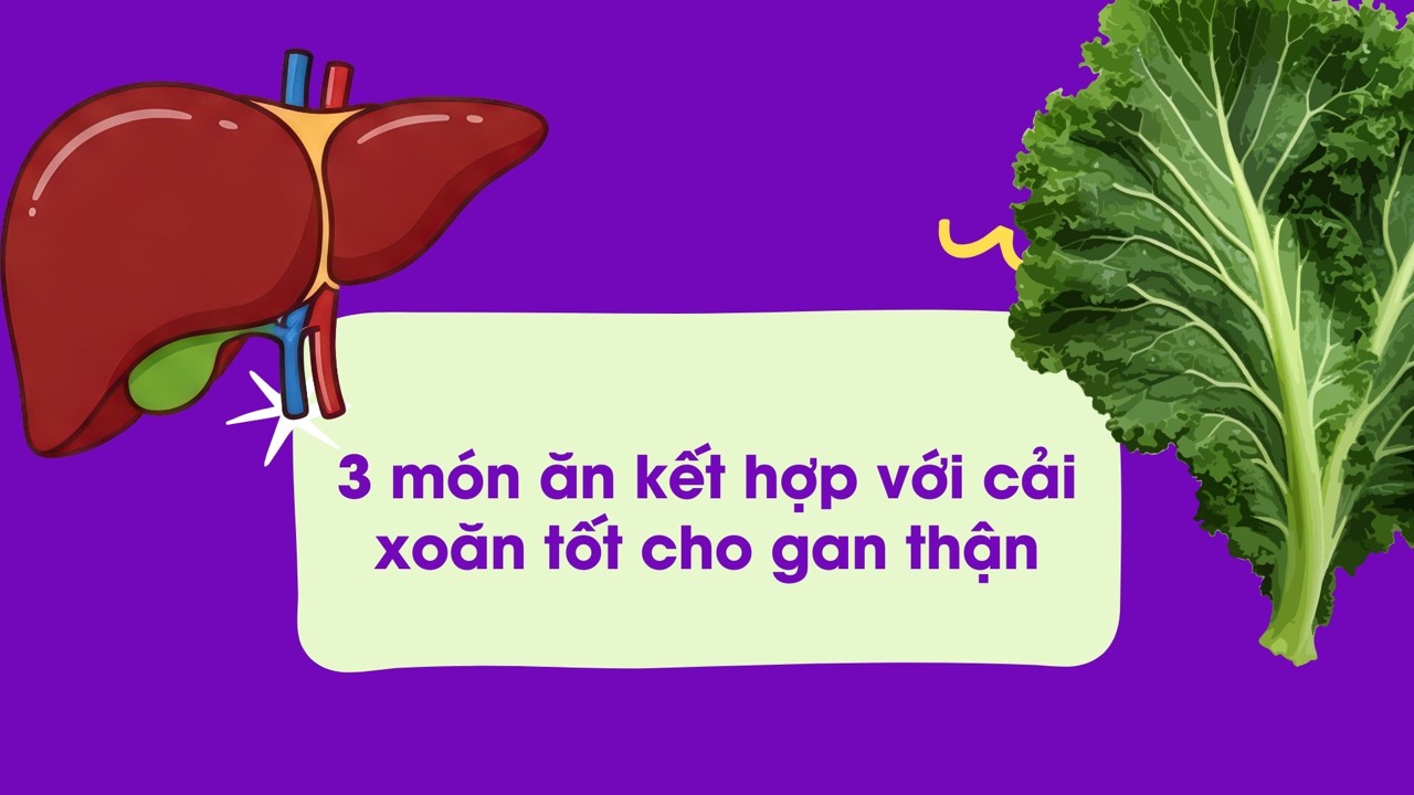 Kale is rich in fiber, vitamins K, A, C... good for the liver and kidneys. Graphic photo: Huong Son