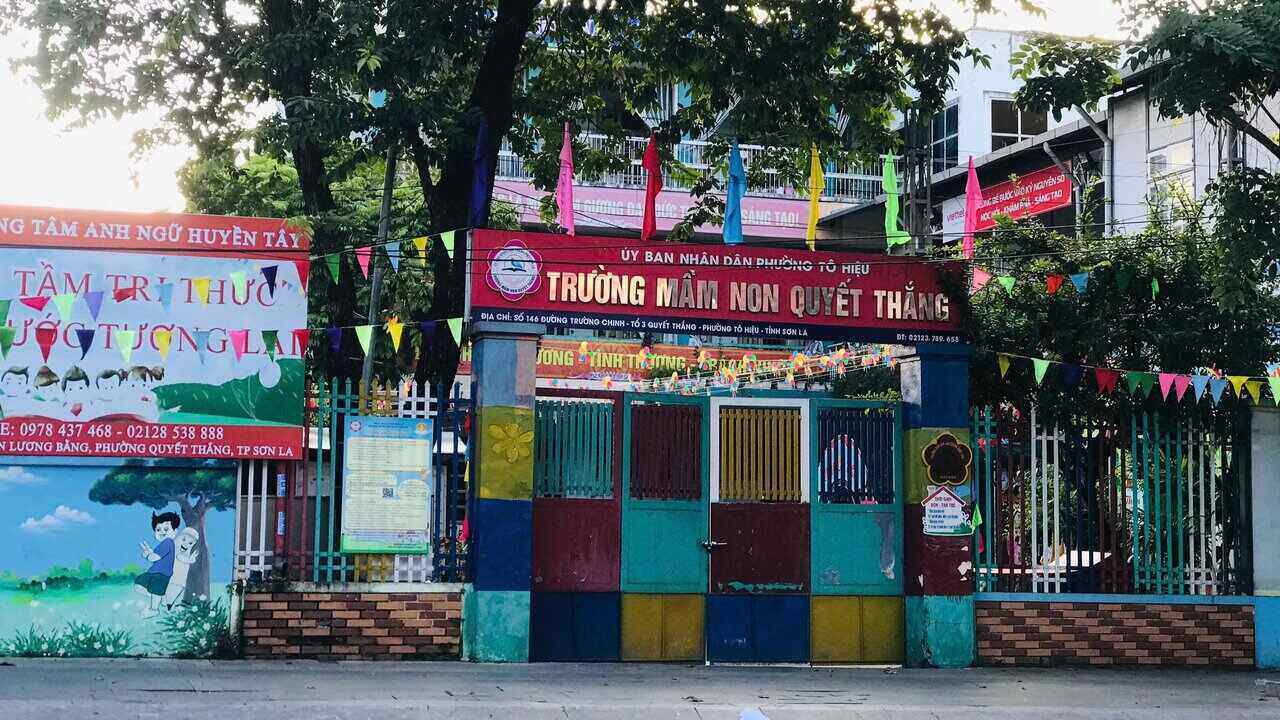 La guarderia Quyet Thang actual en la provincia de Son La. Foto: Truong Son