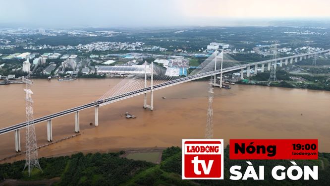 Hot Saigon: Watch the largest cable-stayed bridge on the newly completed Ben Luc Expressway