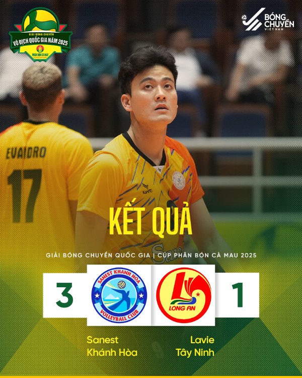 Sanest Khanh Hoa danh bai Lavie Tay Ninh 3-1. Anh: Bong chuyen Viet Nam