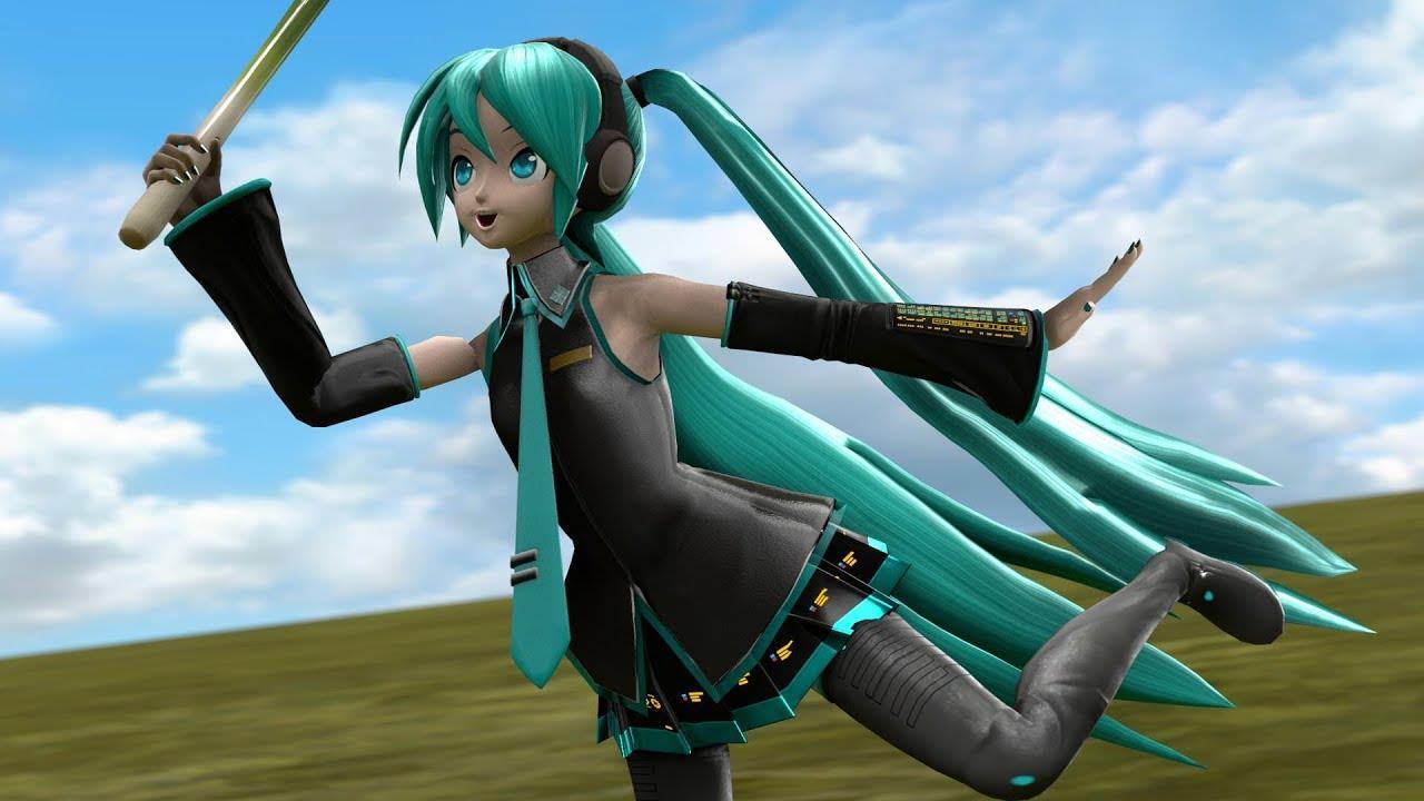 Ca si ao Hatsune Miku o Nhat Ban. Anh chup tu video