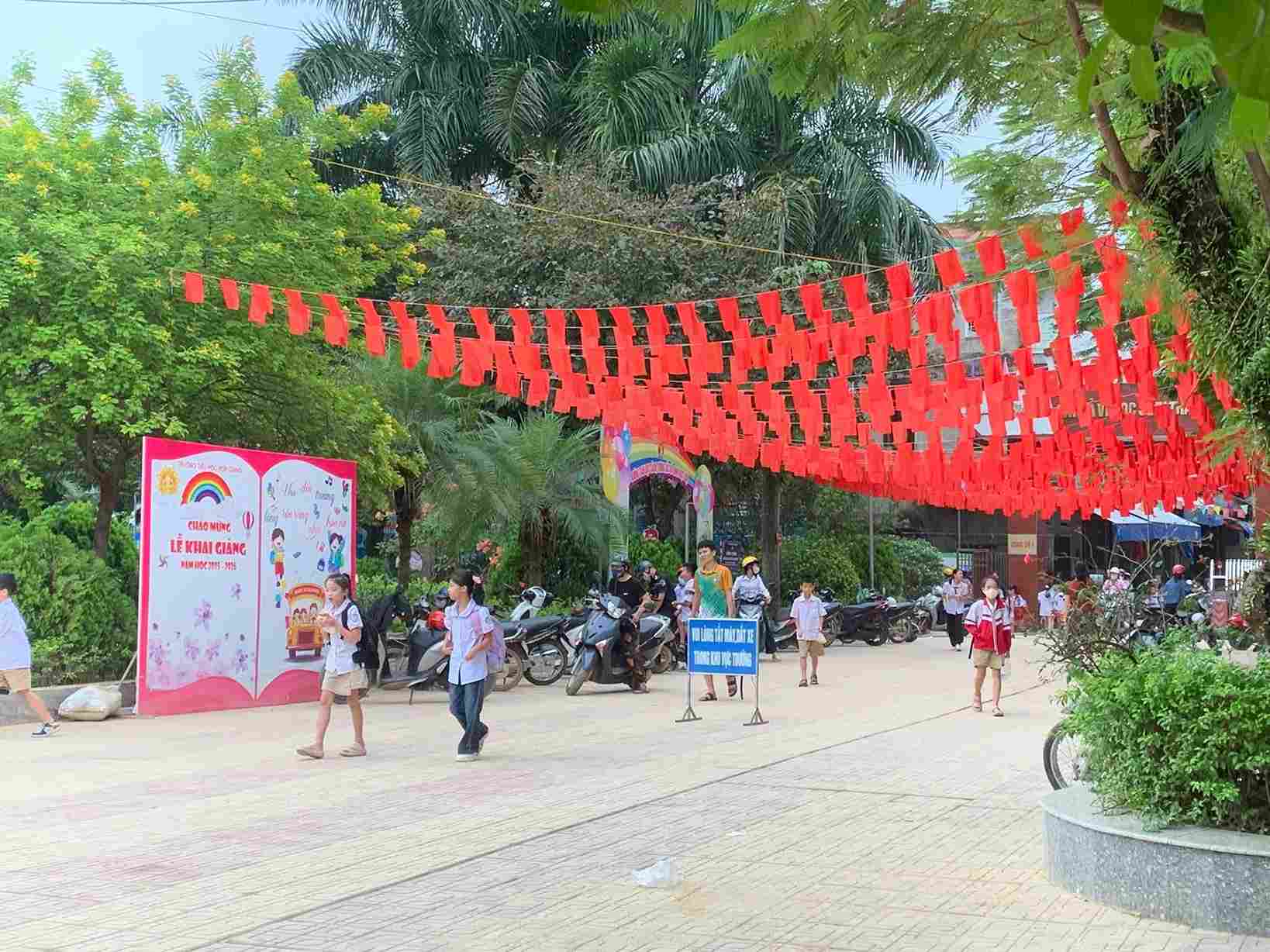 Hoc sinh mam non, tieu hoc hay trung hoc co so de da tro lai truong. Anh: Tan Van