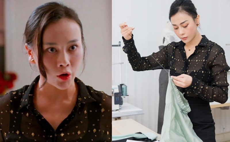 Actress Phuong Oanh in film and in real life.