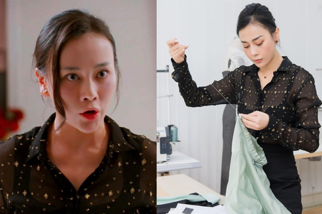 Phuong Oanh voi chiec ao so mi tu trong phim toi ngoai doi thuong. Anh: VFC, nghe si cung cap