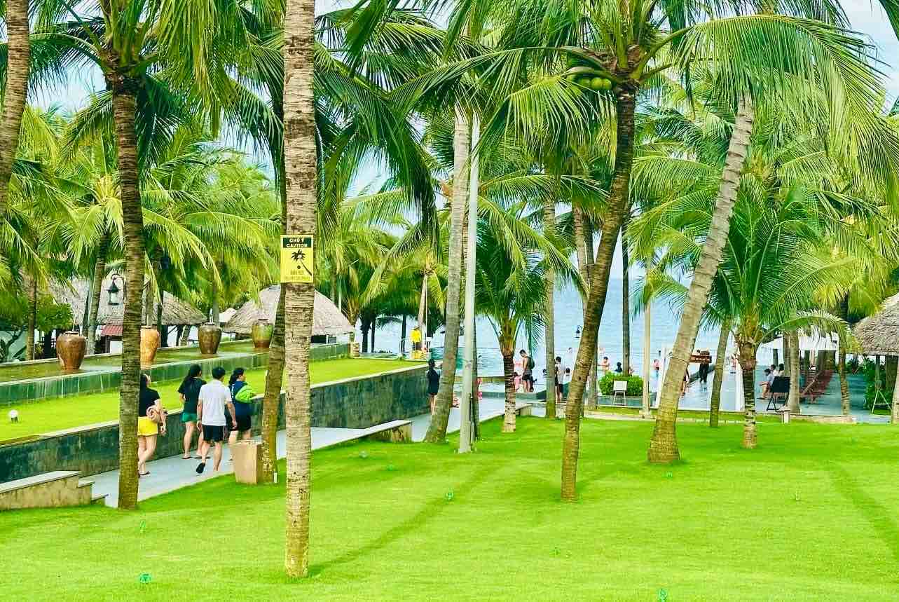 Nhung resort co nhieu khong gian xanh luon thu hut du khach. Anh: Duy Tuan 