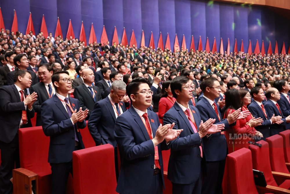 Cac dai bieu den du dai hoi. Anh: Hai Nguyen