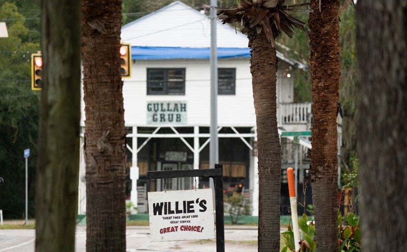 The brand of bar Willie's Bar and Grill, where the shooting on October 12 occurred in South Carolina (USA). Photo: AFP