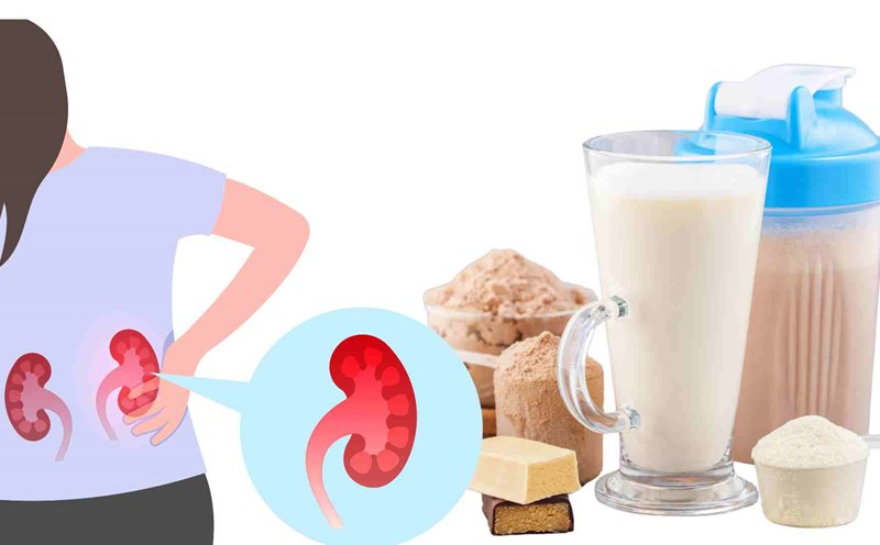 Protein-rich drinks can affect the kidneys. Graphics: Ha May