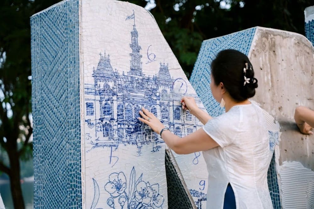 Trai tim Tinh yeu Viet Nam – bieu tuong moi tai Cong vien Thong Nhat