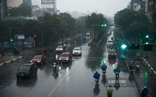 Du bao Mien Bac don khong khi lanh bat ngo gay mua nhieu ngay. Anh: Huu Chanh