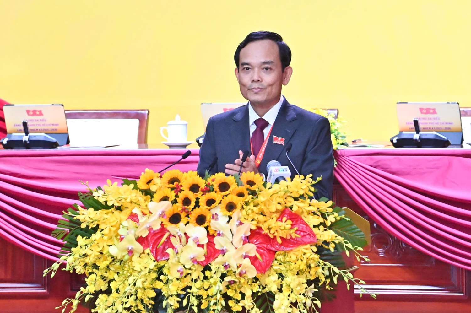 Ho Chi Minh City Party Secretary Tran Luu Quang spoke at the advisory meeting. Photo: Organizing Committee